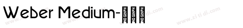 Weber Medium字体转换
